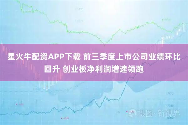 星火牛配资APP下载 前三季度上市公司业绩环比回升 创业板净利润增速领跑