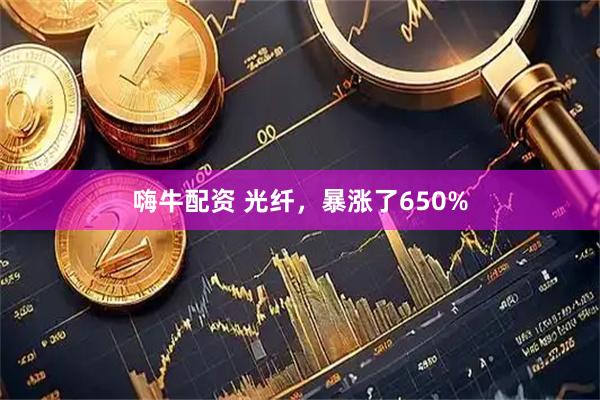 嗨牛配资 光纤，暴涨了650%